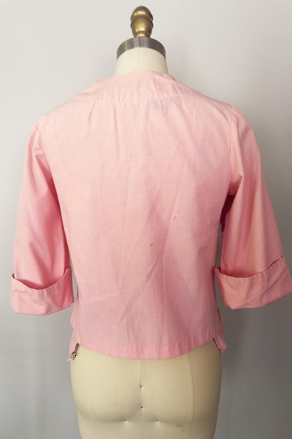 Vintage Pink Sailor Tank Top and Matching Jacket