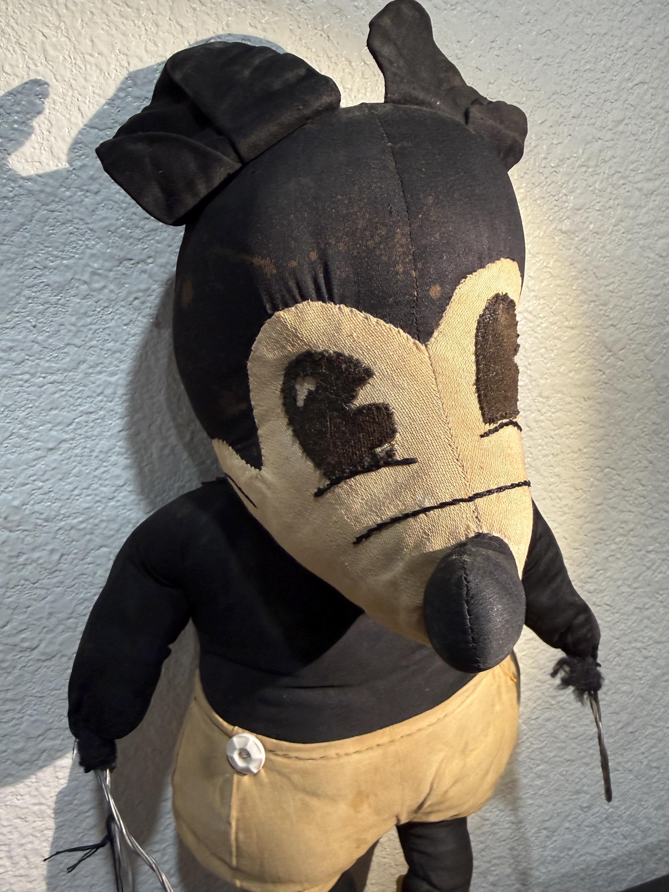 1930s ? Mickey Mouse Cloth Doll 19" Early Disney Charlotte Clark