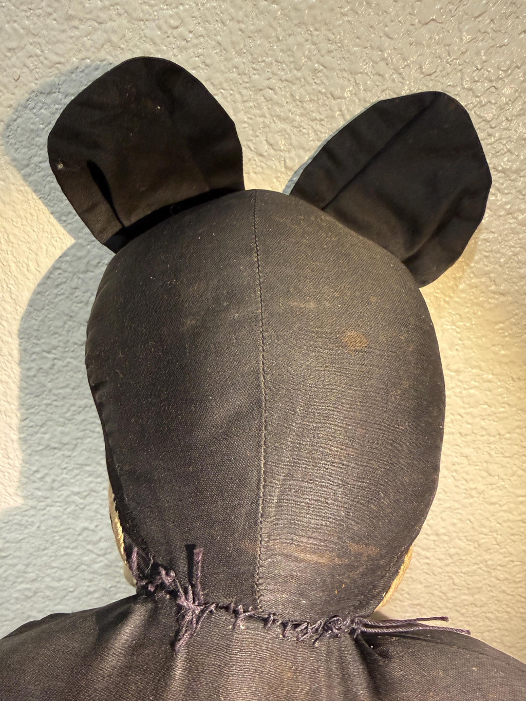 1930s ? Mickey Mouse Cloth Doll 19" Early Disney Charlotte Clark