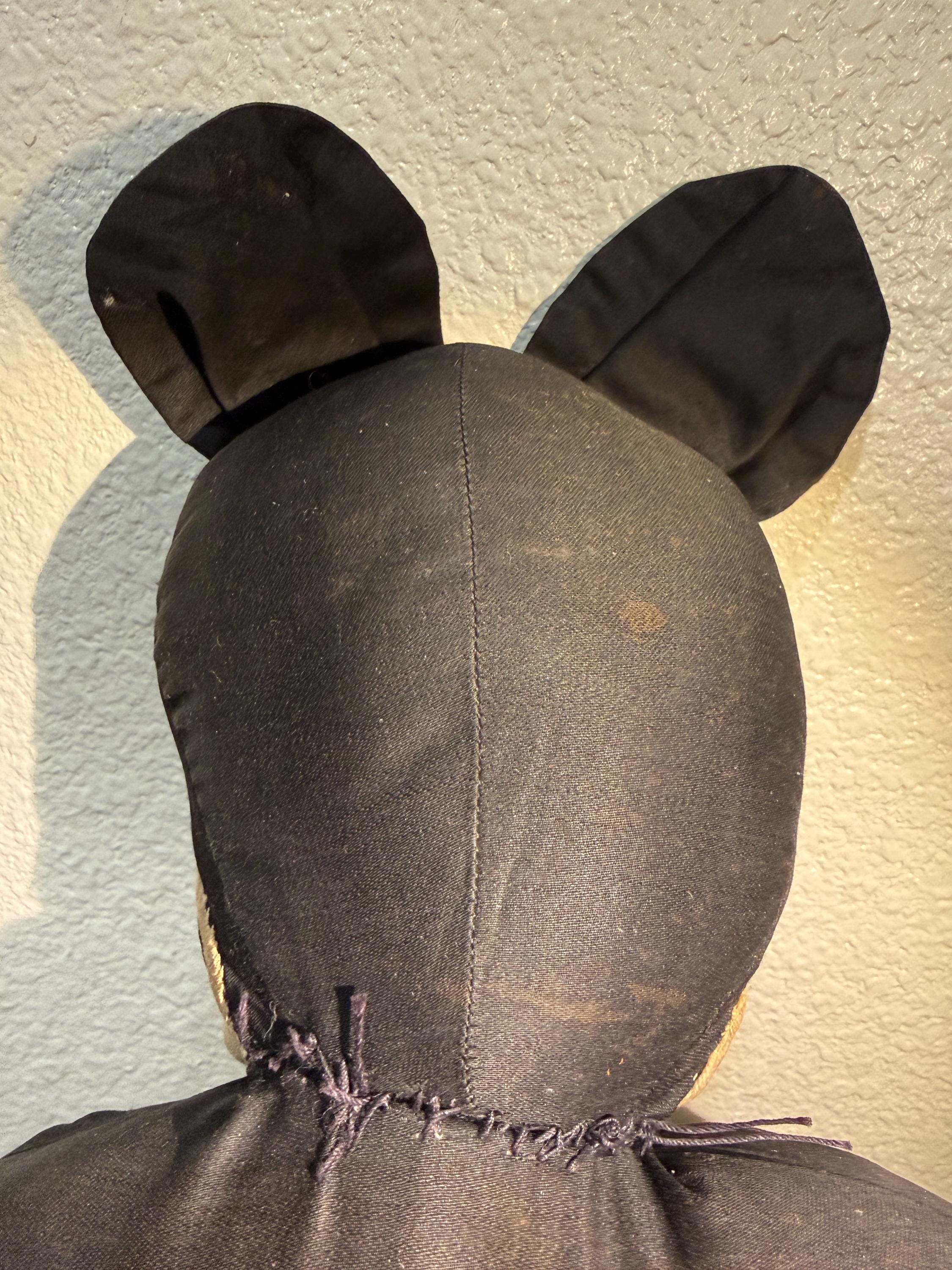 1930s ? Mickey Mouse Cloth Doll 19" Early Disney Charlotte Clark