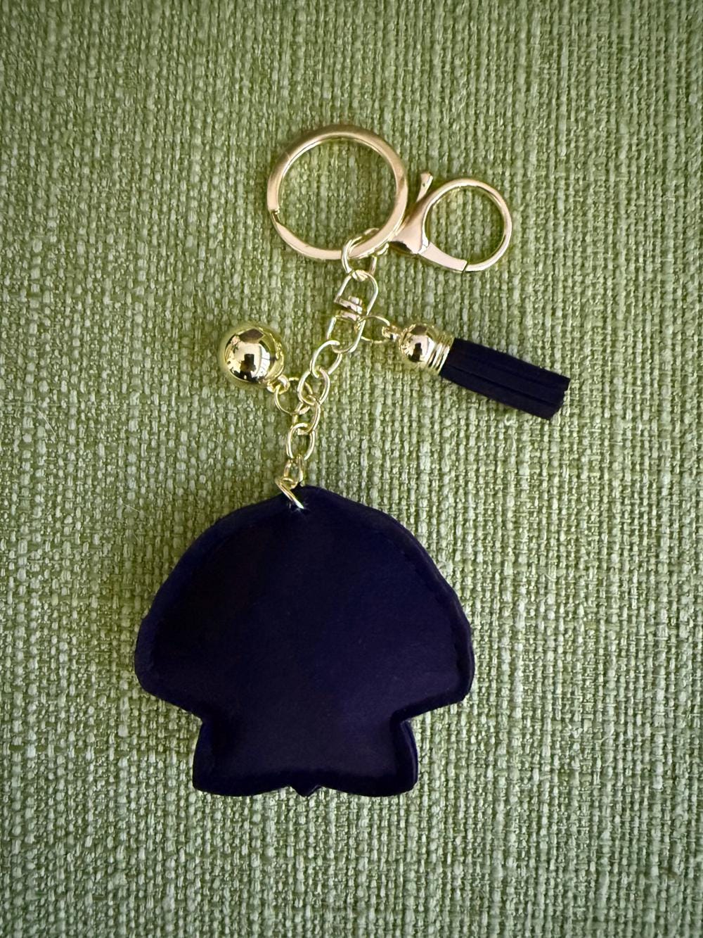 Mermaid Sea Shell Rhinestone Bag Charm Keychain