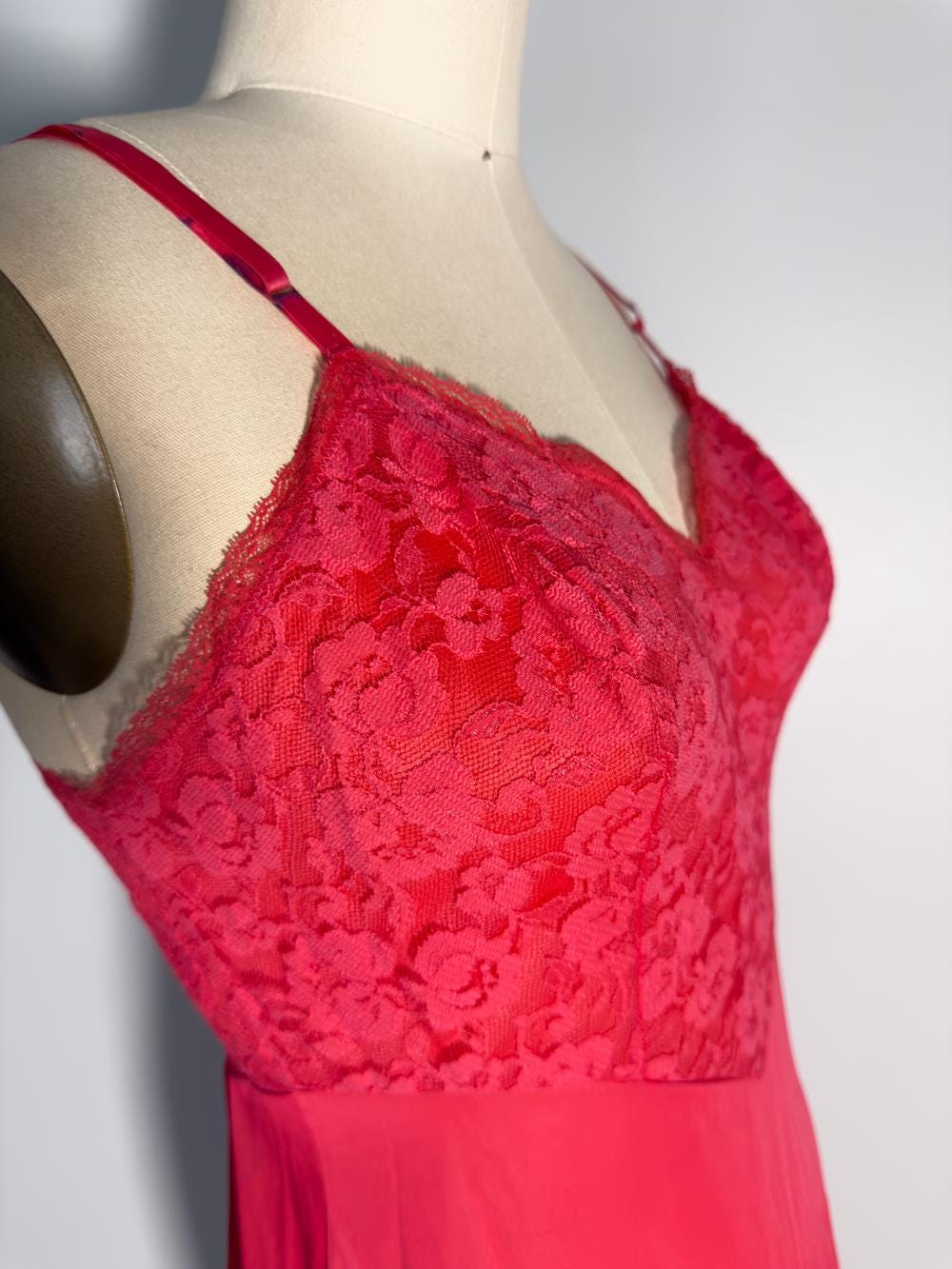 True Vintage Pink Lace Slip - FINAL SALE