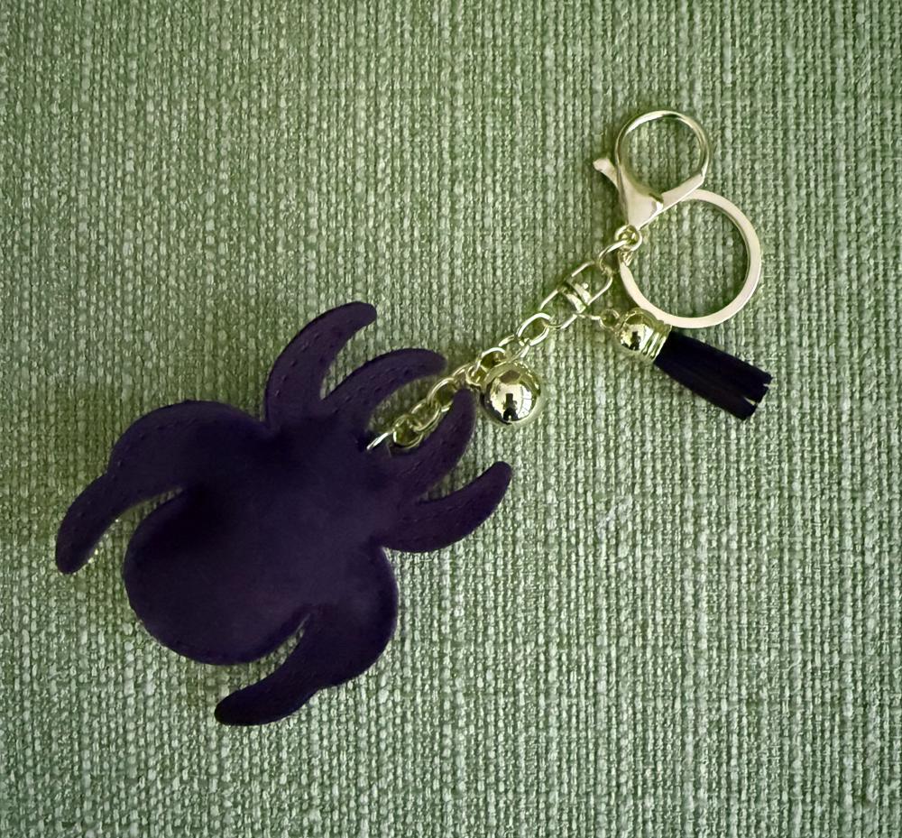Spider Rhinestone Bag Charm Keychain