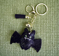 Vampire Bat Rhinestone Bag Charm Keychain