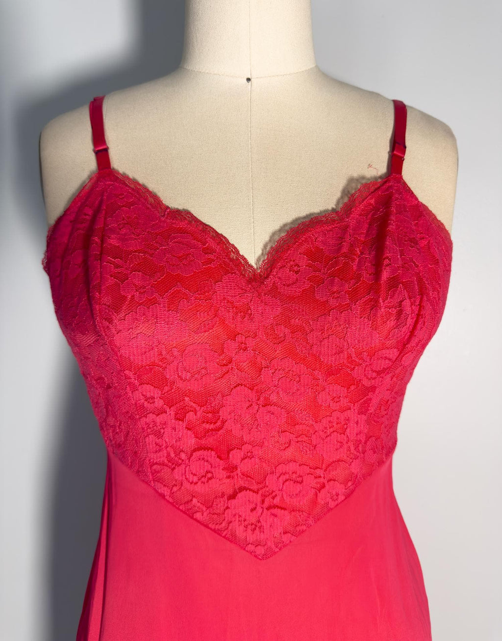True Vintage Pink Lace Slip - FINAL SALE