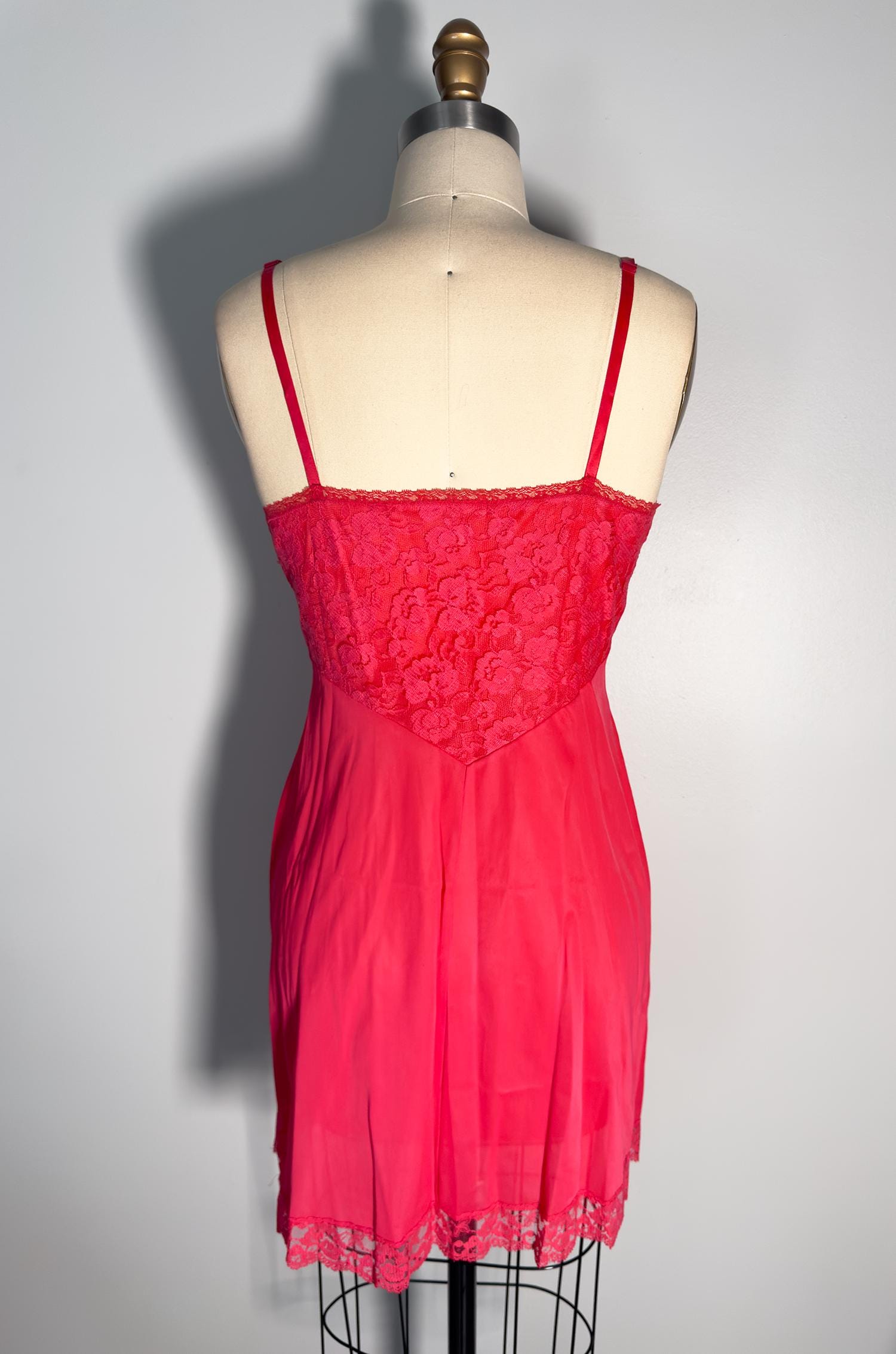 True Vintage Pink Lace Slip - FINAL SALE